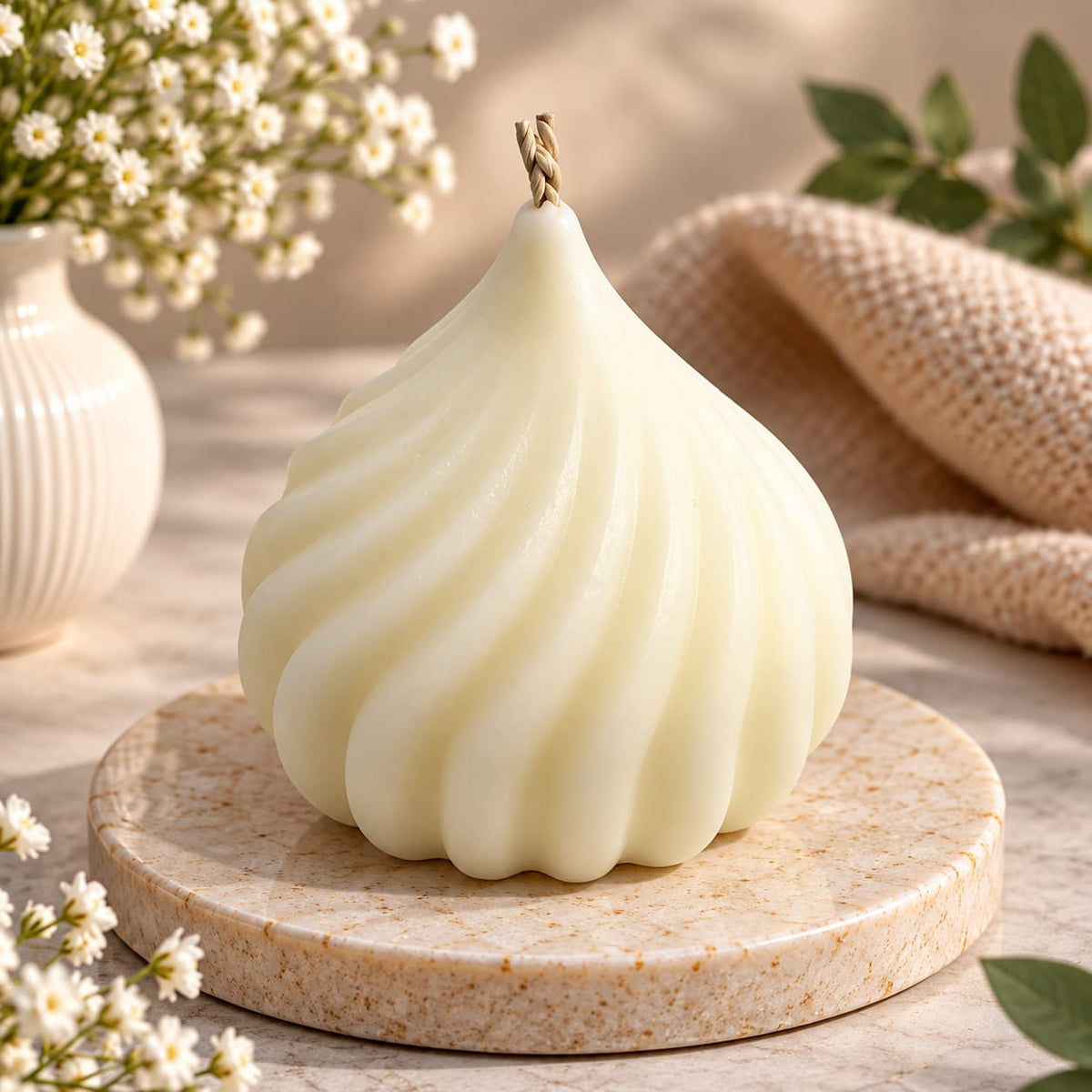 Modak Shaped Candle