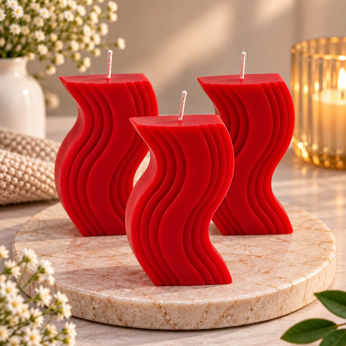 Multi-Layer S-Shape Candle
