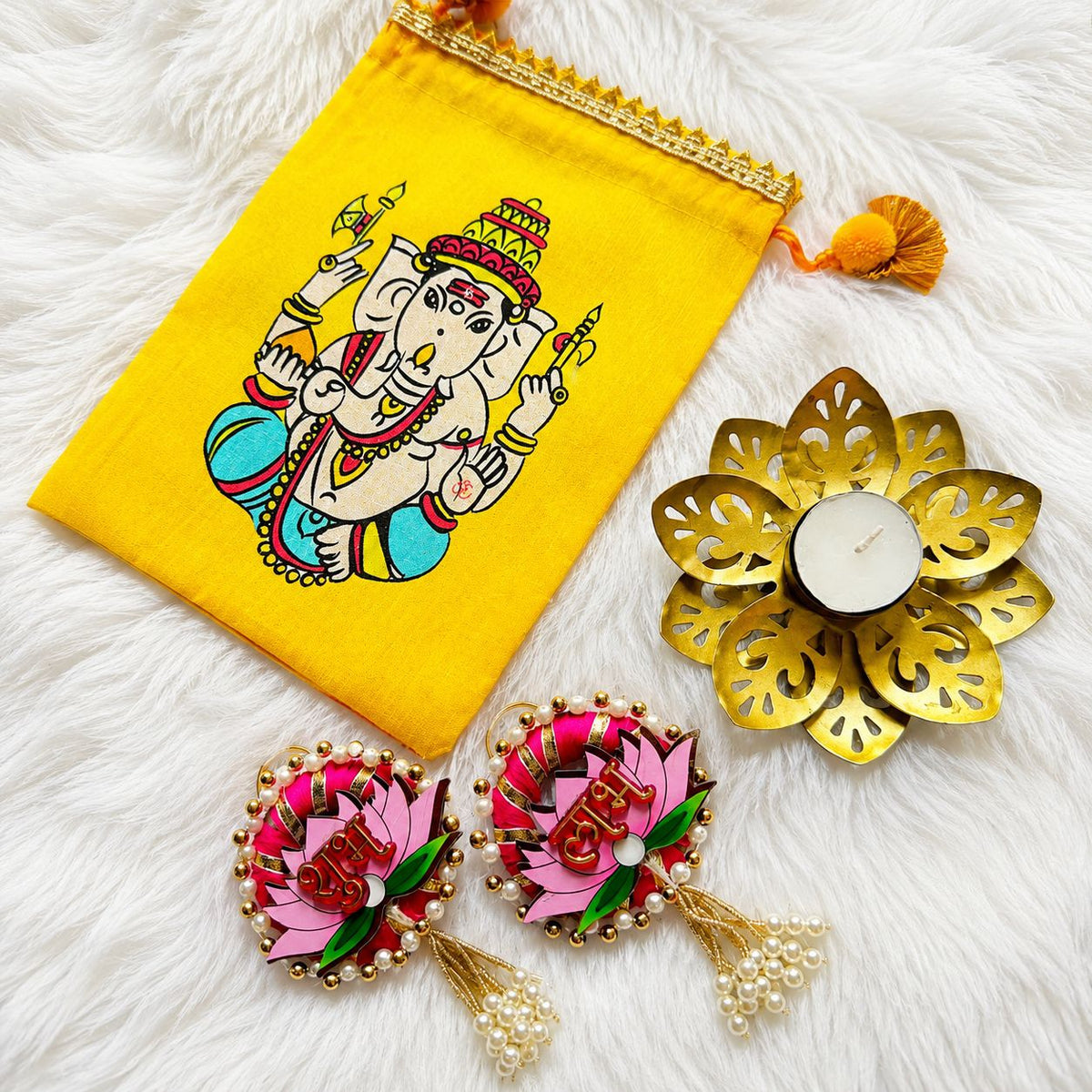 Ganpati Potli (Lotus Shubh Labh, Lotus Diya)