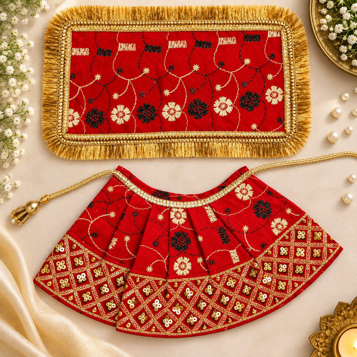 Red Mata Rani Poshak