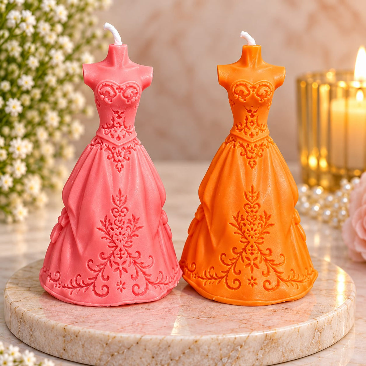 Wedding Gown Candle