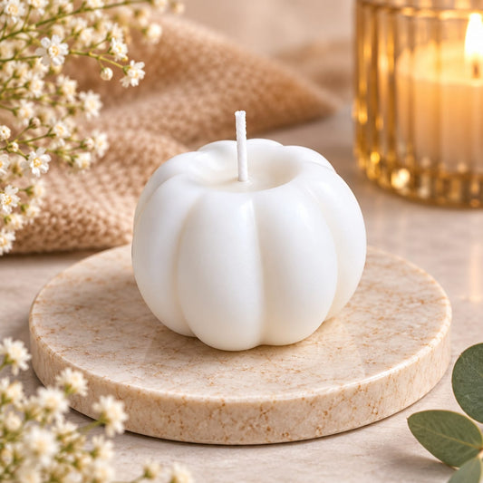 Pumpkin Shaped Candle