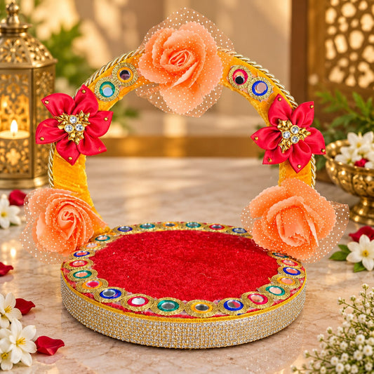 Wooden Fabric Gopal Singhasan